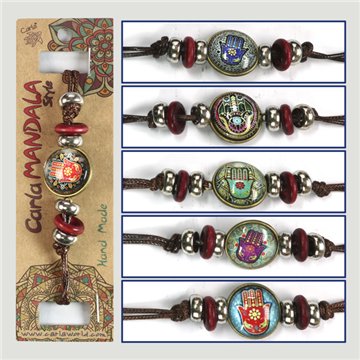 Pulsera doble cara. Mano de Fátima. Surtidos