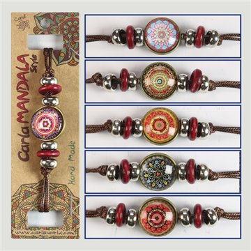 Pulsera doble cara. Mandala. Surtidos