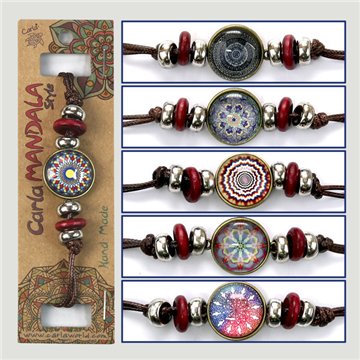 Pulsera doble cara. Mandala. Surtidos