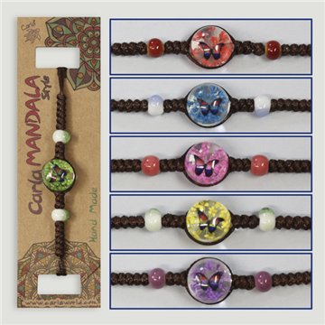 Sphere bracelet. Butterfly. Assorted