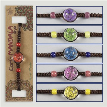 Pulsera esfera. Flores. Surtidos