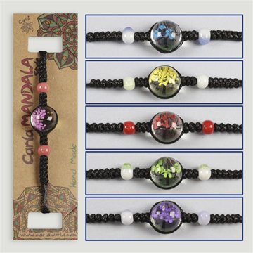 Pulsera esfera. Árbol pétalos. Surtidos