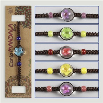 Pulsera esfera. Flor. Surtidos