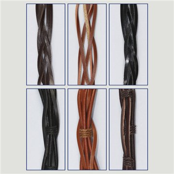 Pulsera cuero. Enlazados. Surtidos