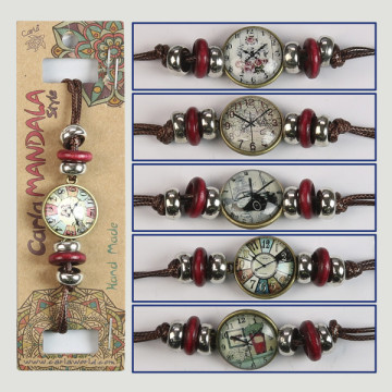 Pulsera doble cara. Reloj vintage. Surtidos