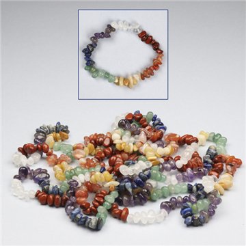 Chakra chip bracelet