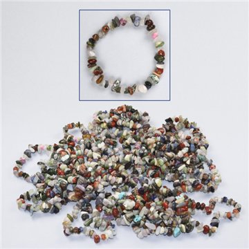 Assorted Minerals chip bracelet