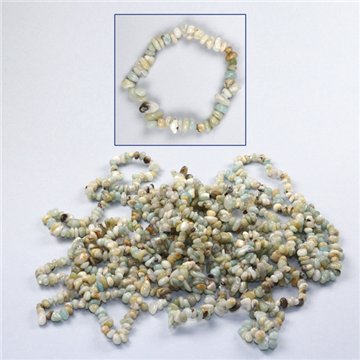 Amazonite chip bracelet