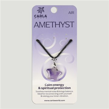 Amethyst. Pendant Star