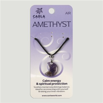 Amatista. Colgante Luna