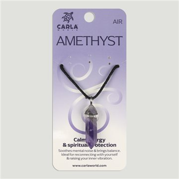 Amethyst. Pendant Double Terminated Point