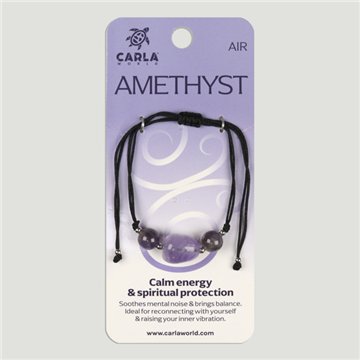 Ametista. Pulseira Ponta Dupla