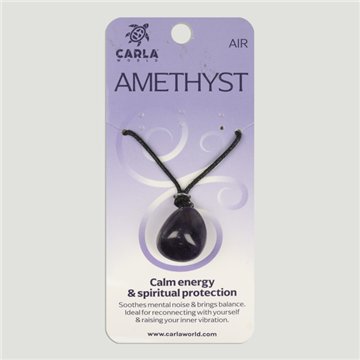 Amethyst. Pendant Round