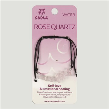 Cuarzo Rosa. Pulsera Chip