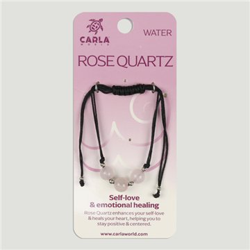 Rose Quartz. Bracelet 3 Beads