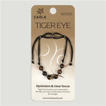 Ojo de Tigre. Pulsera Bolas