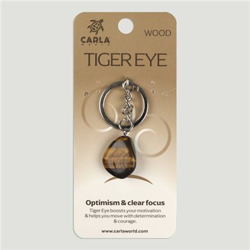 Tiger's Eye. Keychain Round
