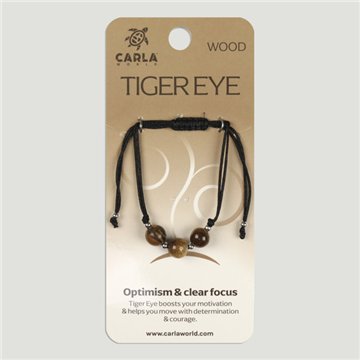 Ojo de Tigre. Pulsera 3 bolas