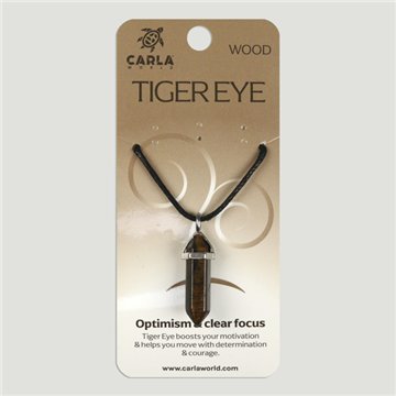 Ojo de Tigre. Colgante Punta biterminada