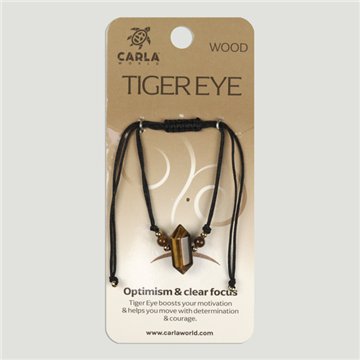 Tiger's Eye. Bracelet Double Terminated Point