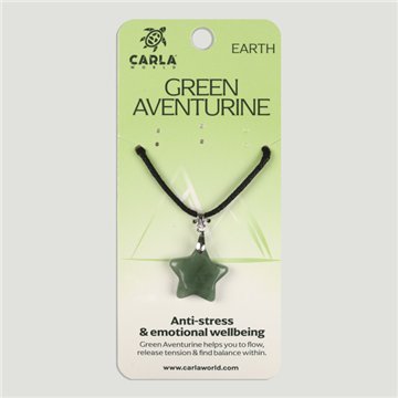 Green Aventurine. Pendant Star