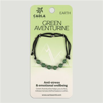 Aventurina verde. Pulsera Bolas