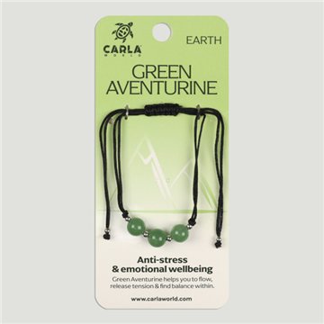 Aventurina verde. Pulsera 3 bolas