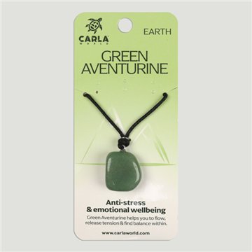 Green Aventurine. Pendant Round