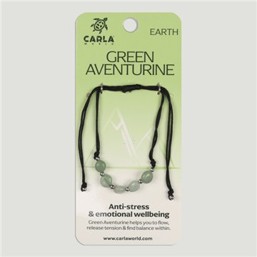Green Aventurine. Bracelet 5 Beads