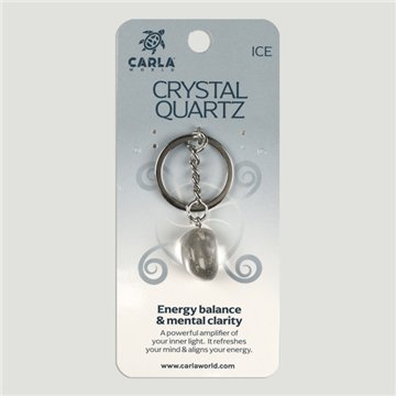 Rock Crystal. Keychain Round