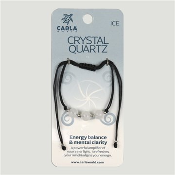 Rock Crystal. Bracelet 3 Beads