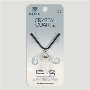 Cristal Roca. Colgante Punta biterminada