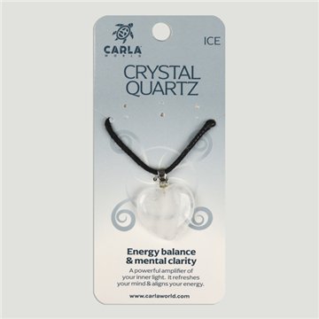 Rock Crystal. Pendant Heart