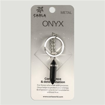 Onyx. Keychain Double Terminated Point
