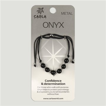 Ónix. Pulsera Bolas