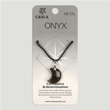 Ónix. Colgante Luna