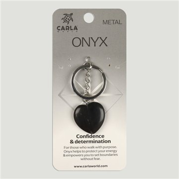 Onyx. Keychain Heart