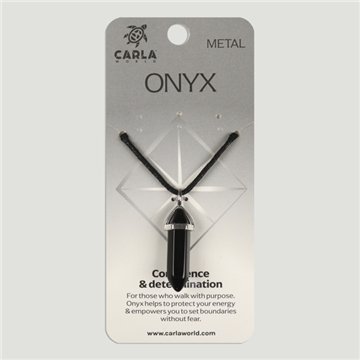 Ónix. Colgante Punta biterminada
