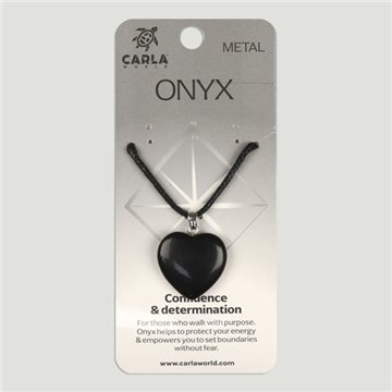Ónix. Colgante Corazón
