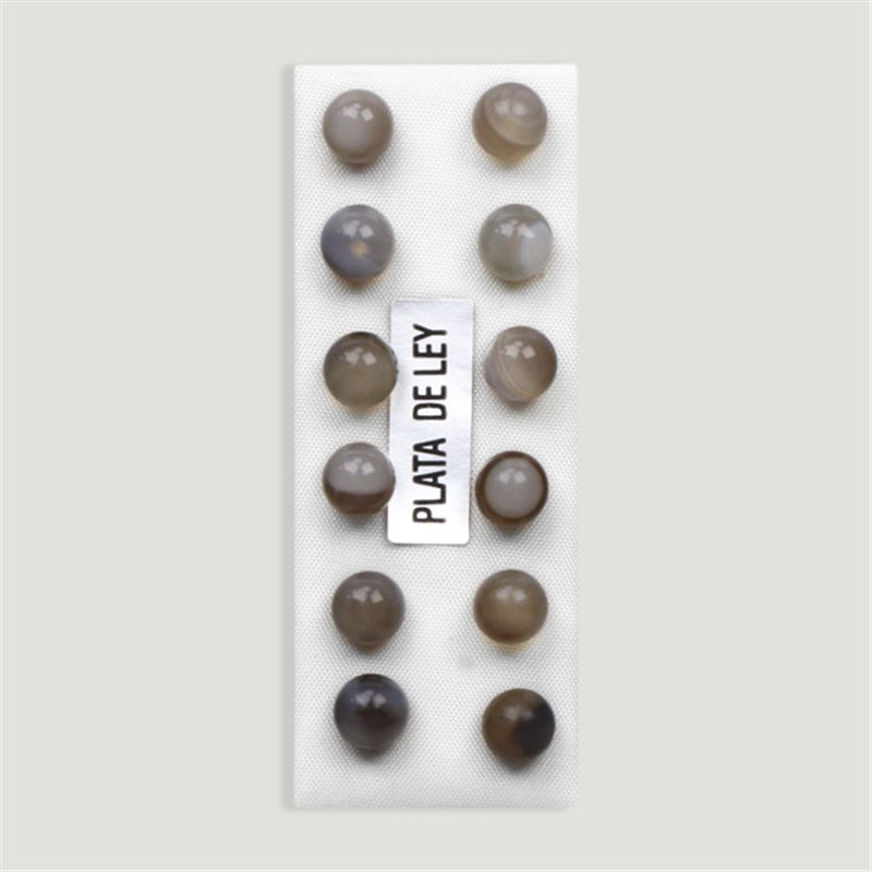 ÁGATA BOTSWANA. Pendientes plata. Bola 6mm ÁGATA BOTSWANA. Pendientes plata. Bola 6mm