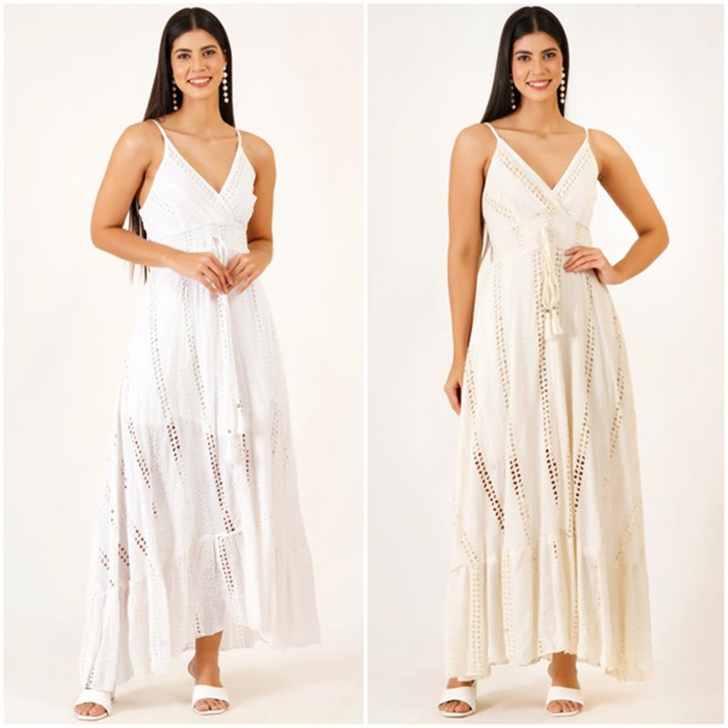 Long cotton dress. One size. 2 colors Long cotton dress. One size. 2 colors