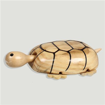 Animal con ruedas madera. Tortuga. 15x10cm