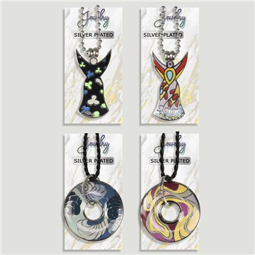 Pendente Acerco. Modelo esmaltado. Corrente ou cordão. Modelos sortidos