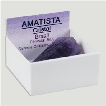 Small 4x4 box - Amethyst Doubly Terminated Point - Brazil