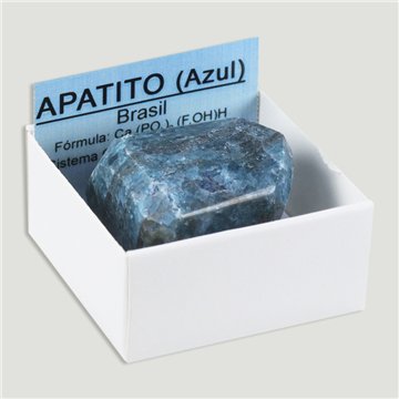 Small 4x4 box - Polished Blue Apatite - Brazil