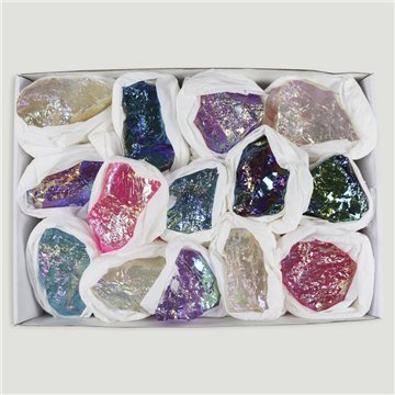 Crystal quartz box. Unicorn Aura. 26x17 cm