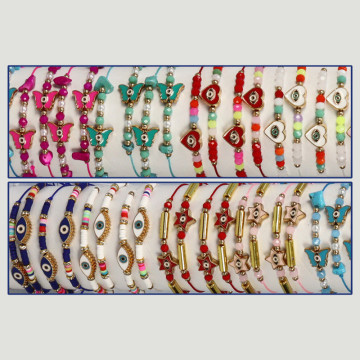 Pulsera Verano. Ojos en simbolos. Surtidos