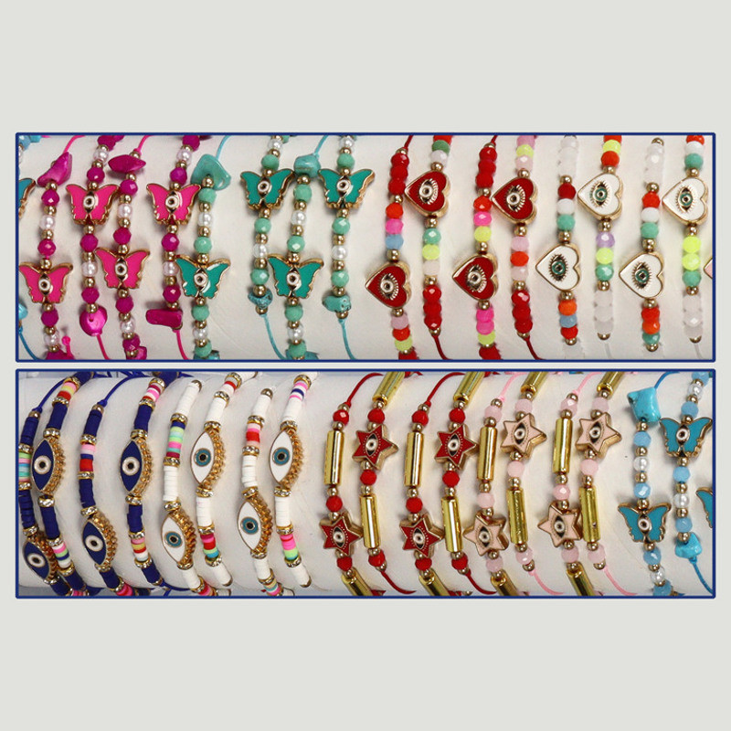 Pulsera Verano. Ojos en simbolos. Surtidos Pulsera Verano. Ojos en simbolos. Surtidos