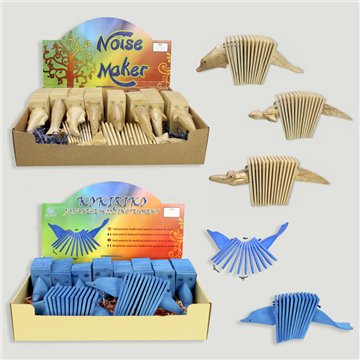 NOISE MAKER. Torniquete musical. Estilos variados. Natural ou azul