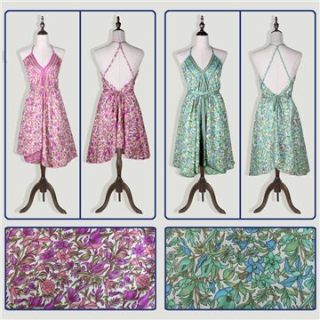Vestido corto poliéster. Modelo Inoa. Talla única
